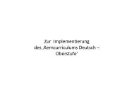 Deutsch: Kerncurriculum Sek II - Gymnasium Winsen