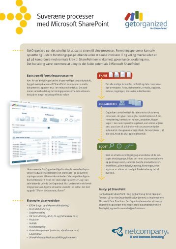 Produktark - GetOrganized SharePoint løsninger