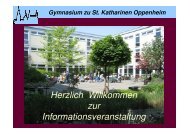 Powerpoint-Präsentation - Gymnasium zu St. Katharinen Oppenheim