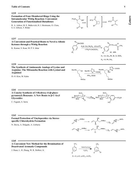 Accoun ts Letters - Thieme Chemistry