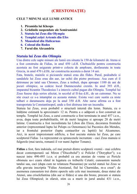 Texte – civilizatia greaca – II