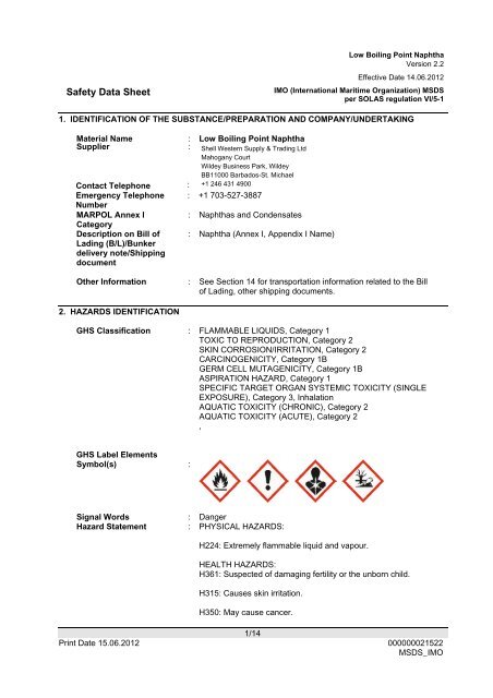 Safety Data Sheet