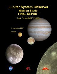 Jupiter System Observer Mission Study: Final Report - Lunar and ...