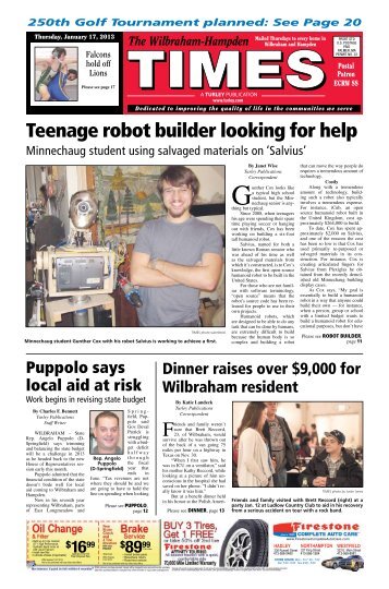 January 17, 2013 PDF Edition - Wilbraham-Hampden Times