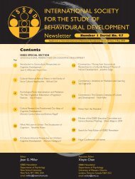 Sociocultural Perspectives on Cognitive Development - International ...