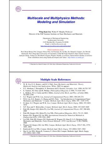 Multiscale and Multiphysics Methods - TAM - Northwestern University