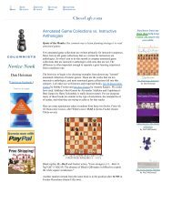 Annotated Game Collections vs. Instructive Anthologies - Chess Cafe