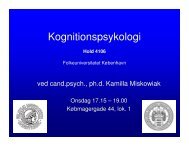 Kognitionspsykologi