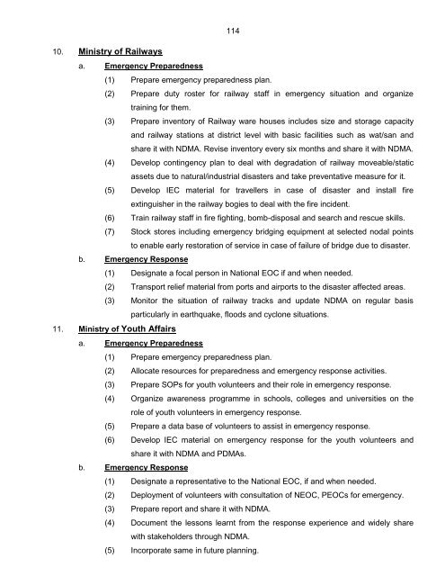 National Disaster Response Plan (NDRP) March 2010 - NDMA