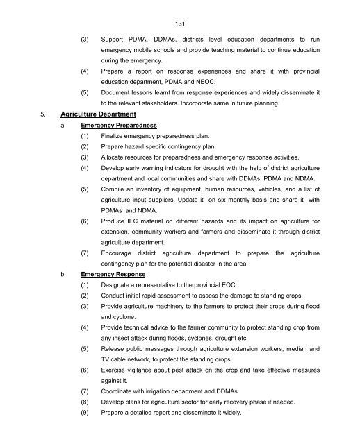 National Disaster Response Plan (NDRP) March 2010 - NDMA