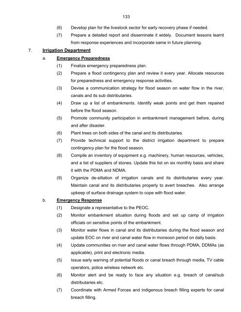 National Disaster Response Plan (NDRP) March 2010 - NDMA