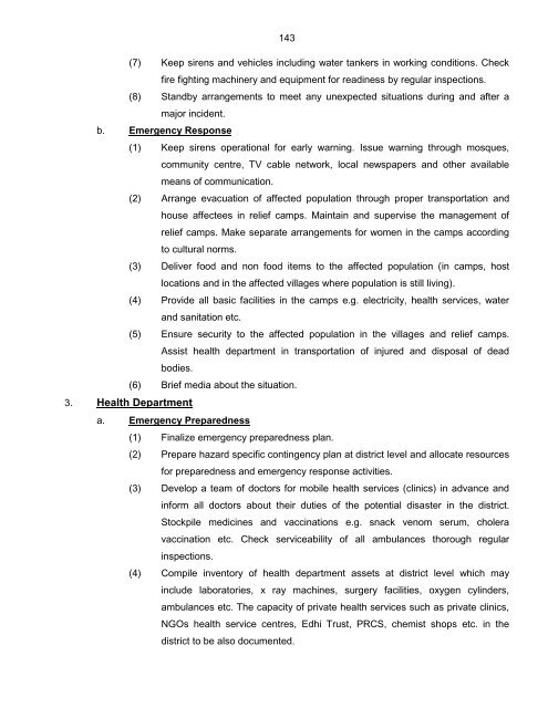 National Disaster Response Plan (NDRP) March 2010 - NDMA