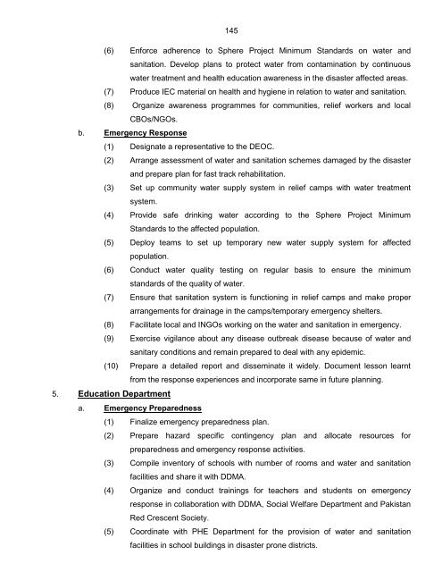 National Disaster Response Plan (NDRP) March 2010 - NDMA