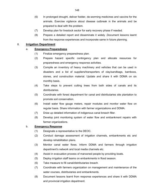 National Disaster Response Plan (NDRP) March 2010 - NDMA