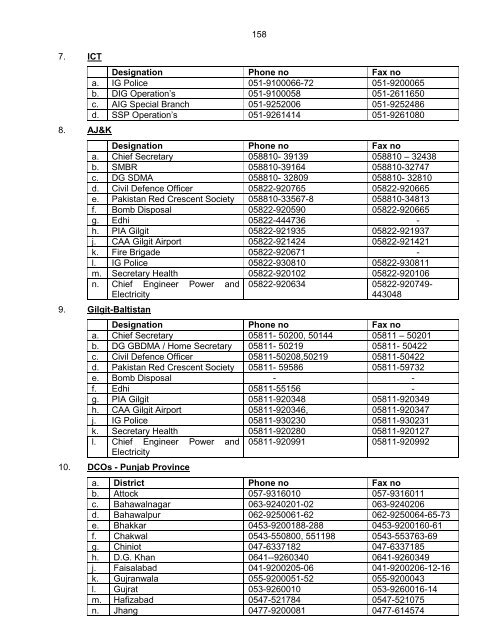 National Disaster Response Plan (NDRP) March 2010 - NDMA