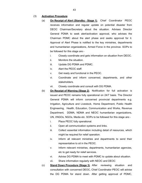 National Disaster Response Plan (NDRP) March 2010 - NDMA