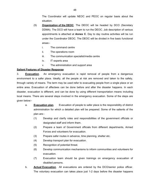 National Disaster Response Plan (NDRP) March 2010 - NDMA