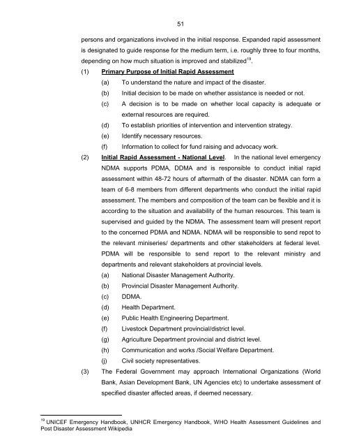 National Disaster Response Plan (NDRP) March 2010 - NDMA