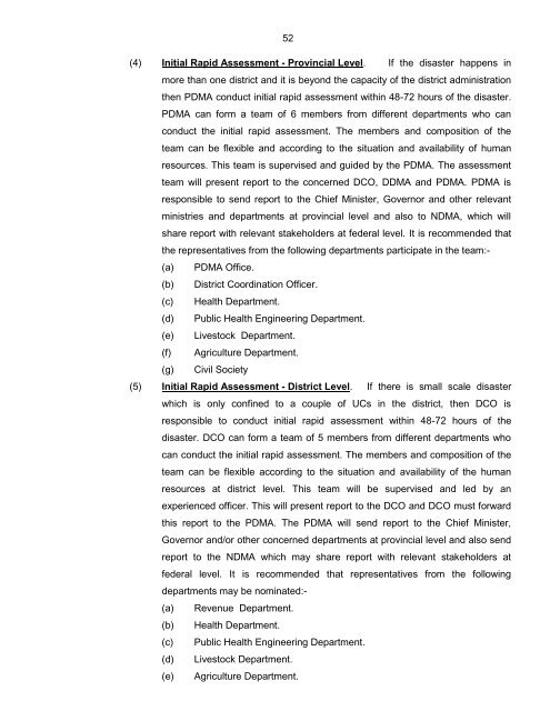 National Disaster Response Plan (NDRP) March 2010 - NDMA