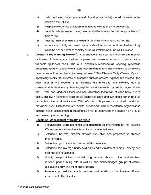 National Disaster Response Plan (NDRP) March 2010 - NDMA