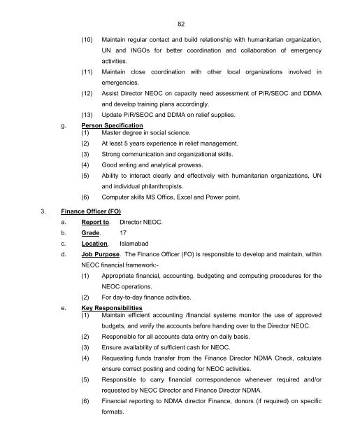 National Disaster Response Plan (NDRP) March 2010 - NDMA