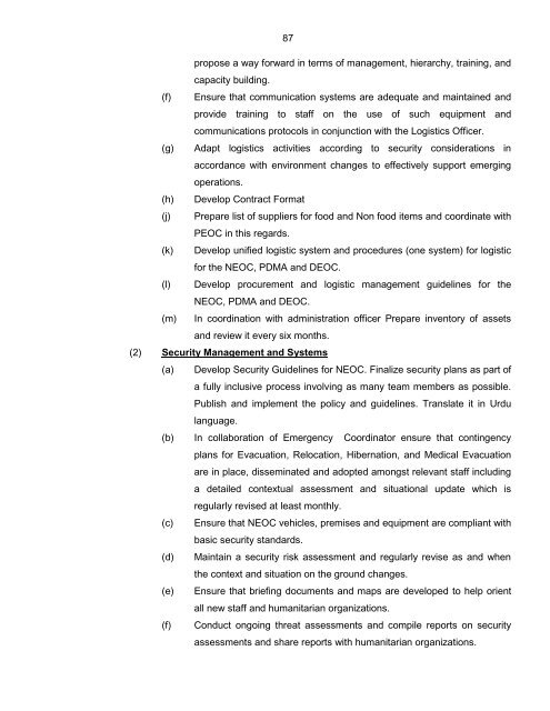 National Disaster Response Plan (NDRP) March 2010 - NDMA