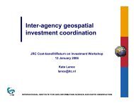 Inter-agency geospatial investment coordination - EC GI & GIS Portal