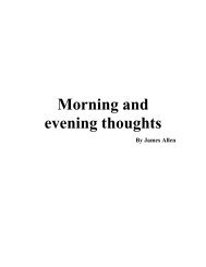 Morning And Evening Thoughts - By James Allen - (1909) - Intuition