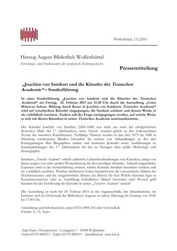 Joachim von Sandrart und die Künstler der Teutschen Academie