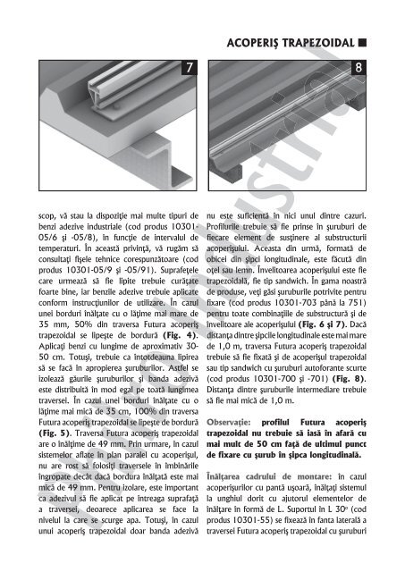 Detalii de montaj pe acoperis trapezoidal - Panouri fotovoltaice