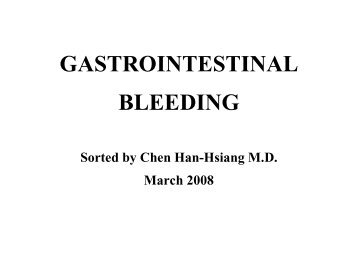 GASTROINTESTINAL BLEEDING