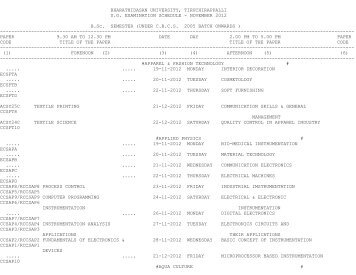 B. Sc. CBCS 2005 Onwards - BDU Home