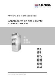 Generadores de aire caliente LIESCOTHERM - Kalfrisa S.A.