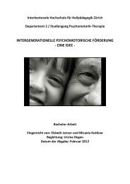 intergenerationelle psychomotorische förderung - eine idee - BSCW
