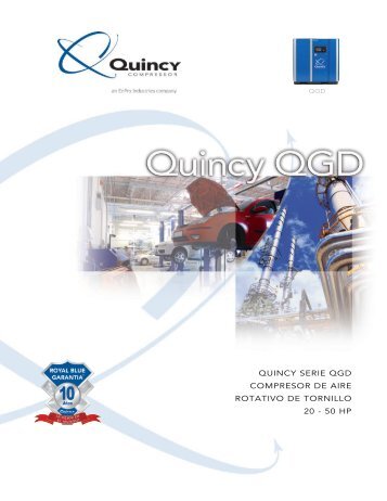 quincy serie qgd compresor de aire rotativo de - Compresores y ...