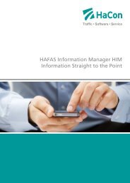 Brochure HAFAS Information Manager HIM - HaCon