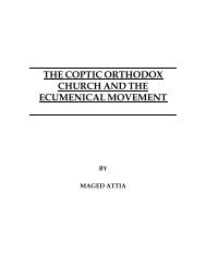 Coptic Church & Ecumenical Movement - Saint Mina Coptic ...