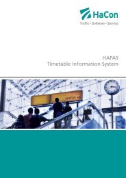 HAFAS Timetable Information System - HaCon