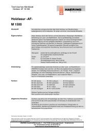 Holzlasur -AF- M 1500 - HAERING GmbH