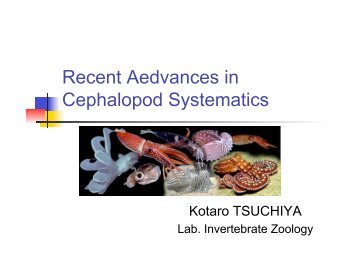 Recent Aedvances in Cephalopod Systematics