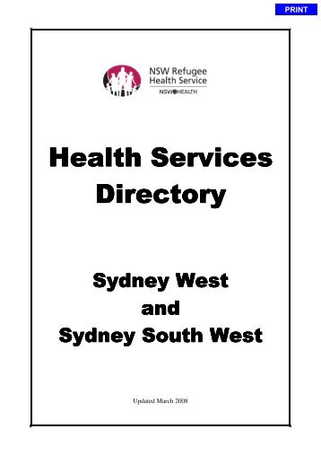 Health Services Directory - South Western Sydney Local Health ...