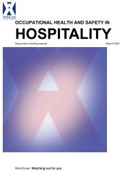 Occupational Health and Safety in Hospitality - WorkCover NSW ...