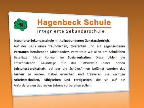 Theaterspiel - Hagenbeck-Oberschule