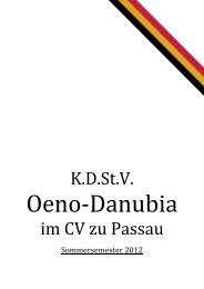 33. Stiftungsfest - KD St.V. Oeno-Danubia