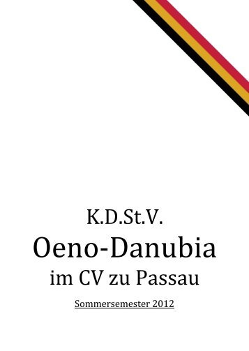33. Stiftungsfest - KD St.V. Oeno-Danubia