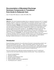 Documentation of Mandated Discharge Summary Components in ...