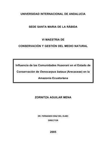 Influencia de las comunidades Huaorani en el estado