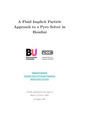 A Fluid Implicit Particle Approach to a Pyro - Bournemouth University