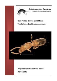 TC1-12 - Troglofauna Desktop Assessment - Environmental ...