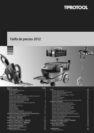 Tarifa de precios 2012 - Festool